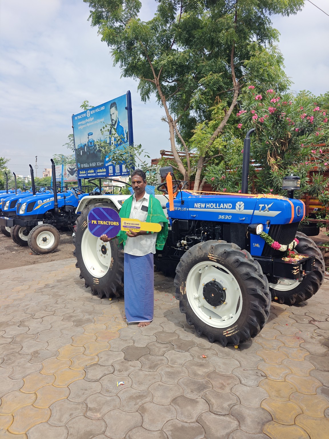 New Holland tractor delivery at PR TRACTORS dealership